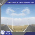 Galvanized Steel Road Street Light Poles WithSingle Arm